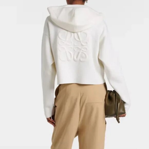 Loewe Anagram wool-blend zip-up hoodie - Picture 2 of 11